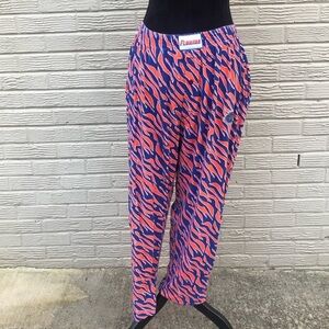 Florida Gators Sideline Apparel Sleepwear Orange & Blue Abstract Print PJ Pants